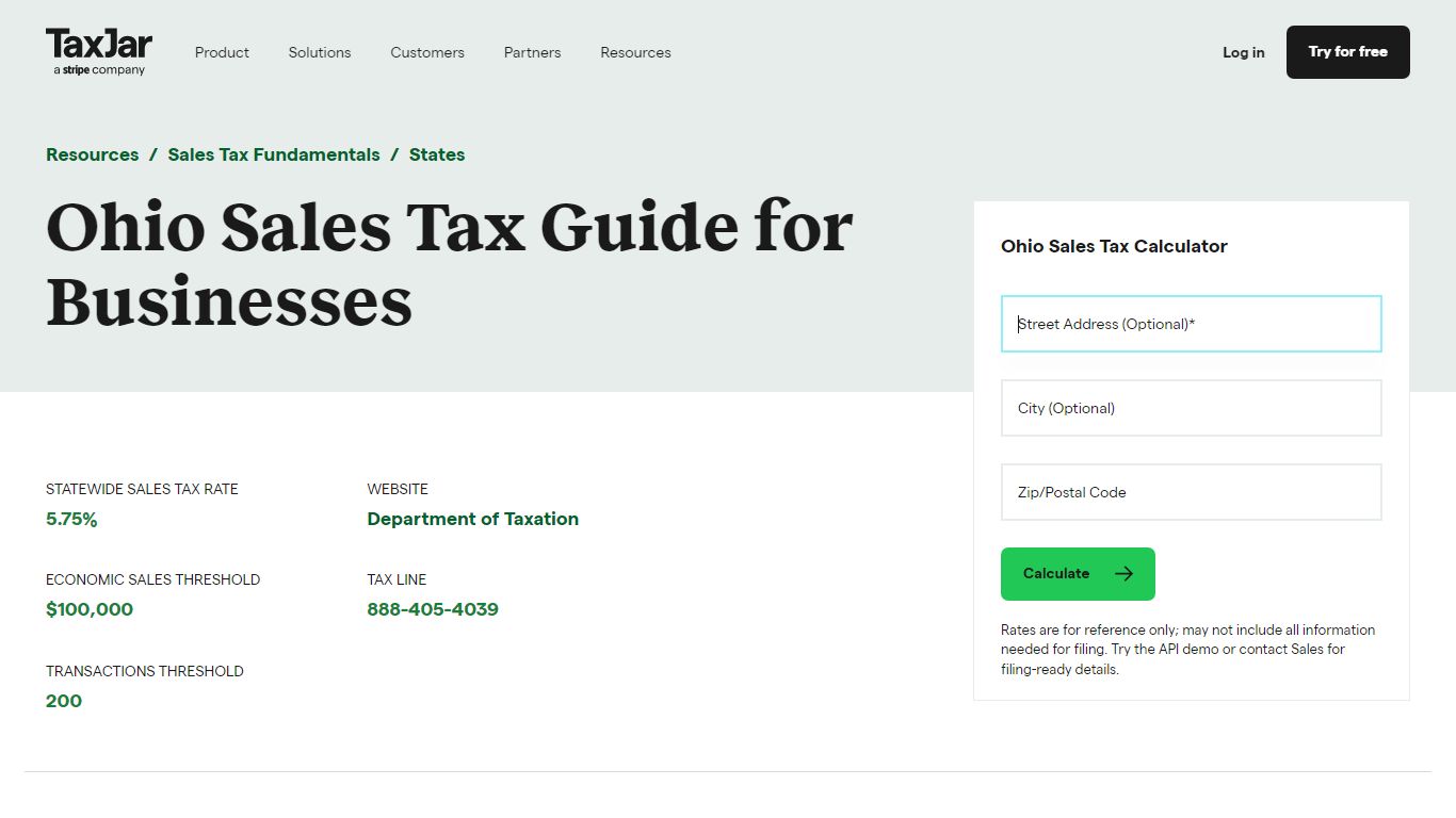 Ohio Sales Tax Guide and Calculator 2022 - TaxJar