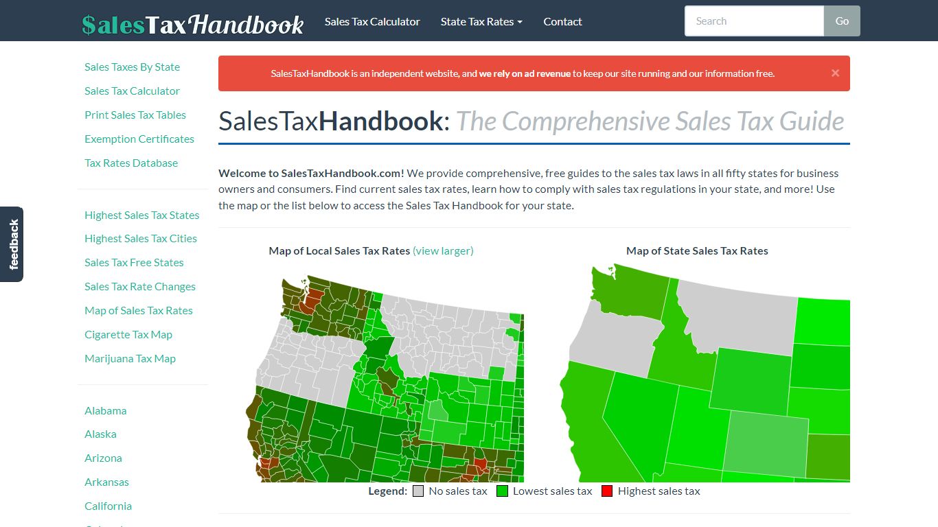 Ohio Sales Tax Table for 2022 - SalesTaxHandbook